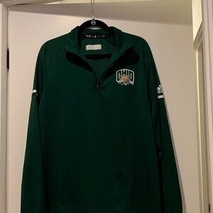 Ohio Bobcats Green Adidas Pullover - M
